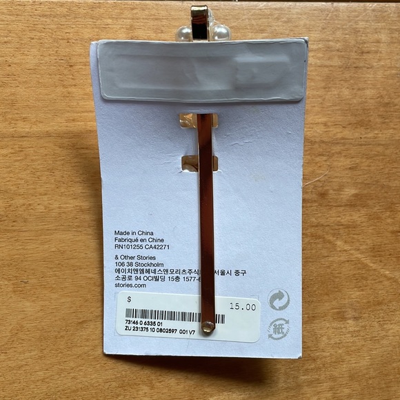 *NWT* 🎀 & Other Stories - Pearl Hair Clip - Picture 3 of 4